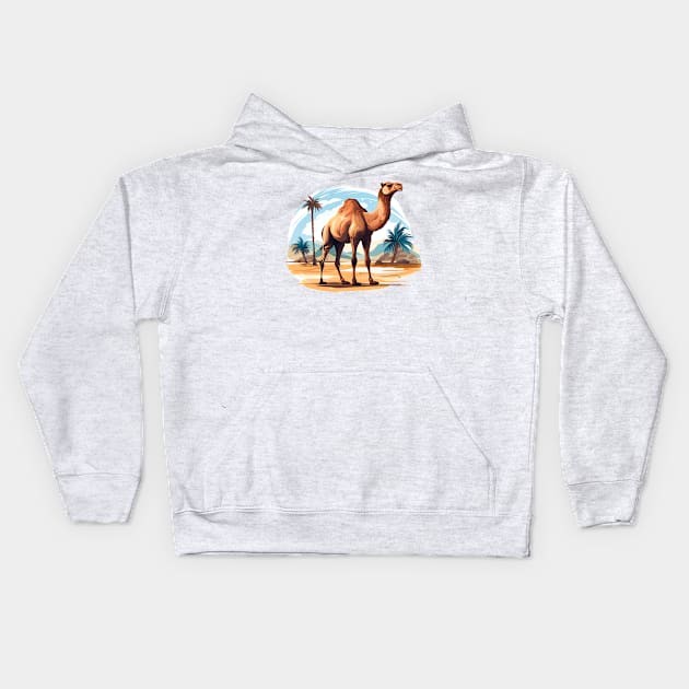 Camel Lover Kids Hoodie by zooleisurelife